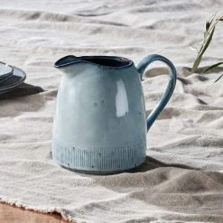 Nkuku Large Dusty Blue Malia Jug