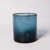 Nkuku Deep Blue Hammered Glass Tumbler