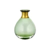 Nkuku Miza Mini Glass Vase In Green