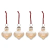 Nkuku Set of 4 Gold Luster Eliza Baubles