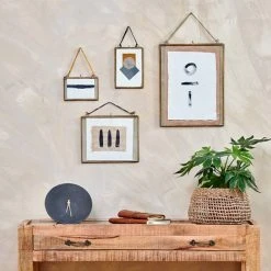 Nkuku Brass Kiko Frame Portrait 4 X 6