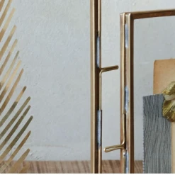 Nkuku Folded Danta Frame - Antique Brass