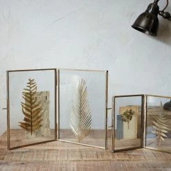 Nkuku Antique Brass Danta Folded Frame - 5x7