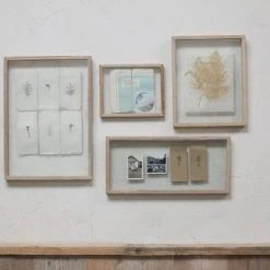 Nkuku 22x50 cm Light Wood and Glass Indu Frame