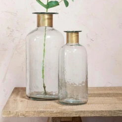 Nkuku Large Chara Hammered Bottle