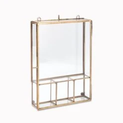 Nkuku Brass Glass Kiko Photo Box - Elegant Room Decor for Stylish Homes 6 Nkuku Brass Glass Kiko Photo Box
