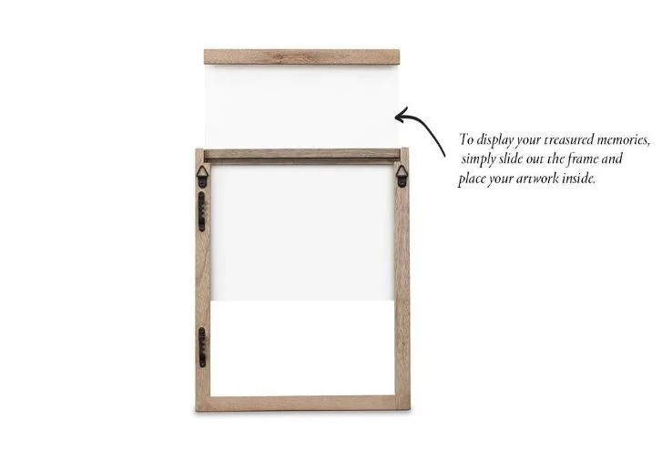 Nkuku Medium Mango Wood Frame - Handcrafted Room Decor for Modern Homes 3 Nkuku Medium Mango Wood Frame