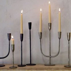 Nkuku Medium Mbata Brass Candlestick Candleholder