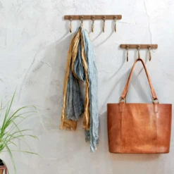 Nkuku Kuna Iron Hooks - Antique Brass Small