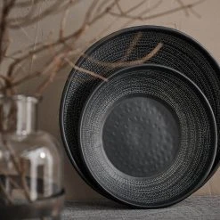 Nkuku Small Black Aluminium Mahika Bowl