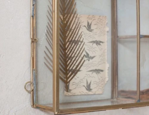 Nkuku Brass Glass Kiko Photo Box - Elegant Room Decor for Stylish Homes 4 Nkuku Brass Glass Kiko Photo Box