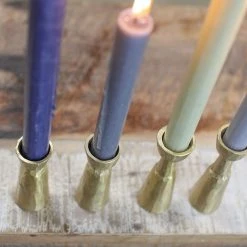 Nkuku Jahi Brass Candlestick Large