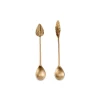 Nkuku Brass Leaf Spoons