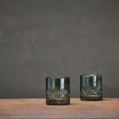 Nkuku Emerald Green Glass Tumbler - Elegant & Eco-Friendly Tableware 4 Nkuku Emerald Green Glass Tumbler