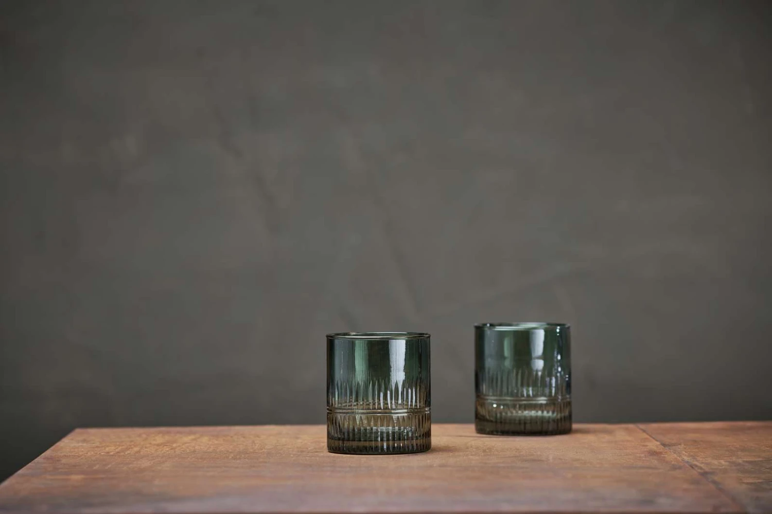 Nkuku Emerald Green Glass Tumbler - Elegant & Eco-Friendly Tableware 2 Nkuku Emerald Green Glass Tumbler