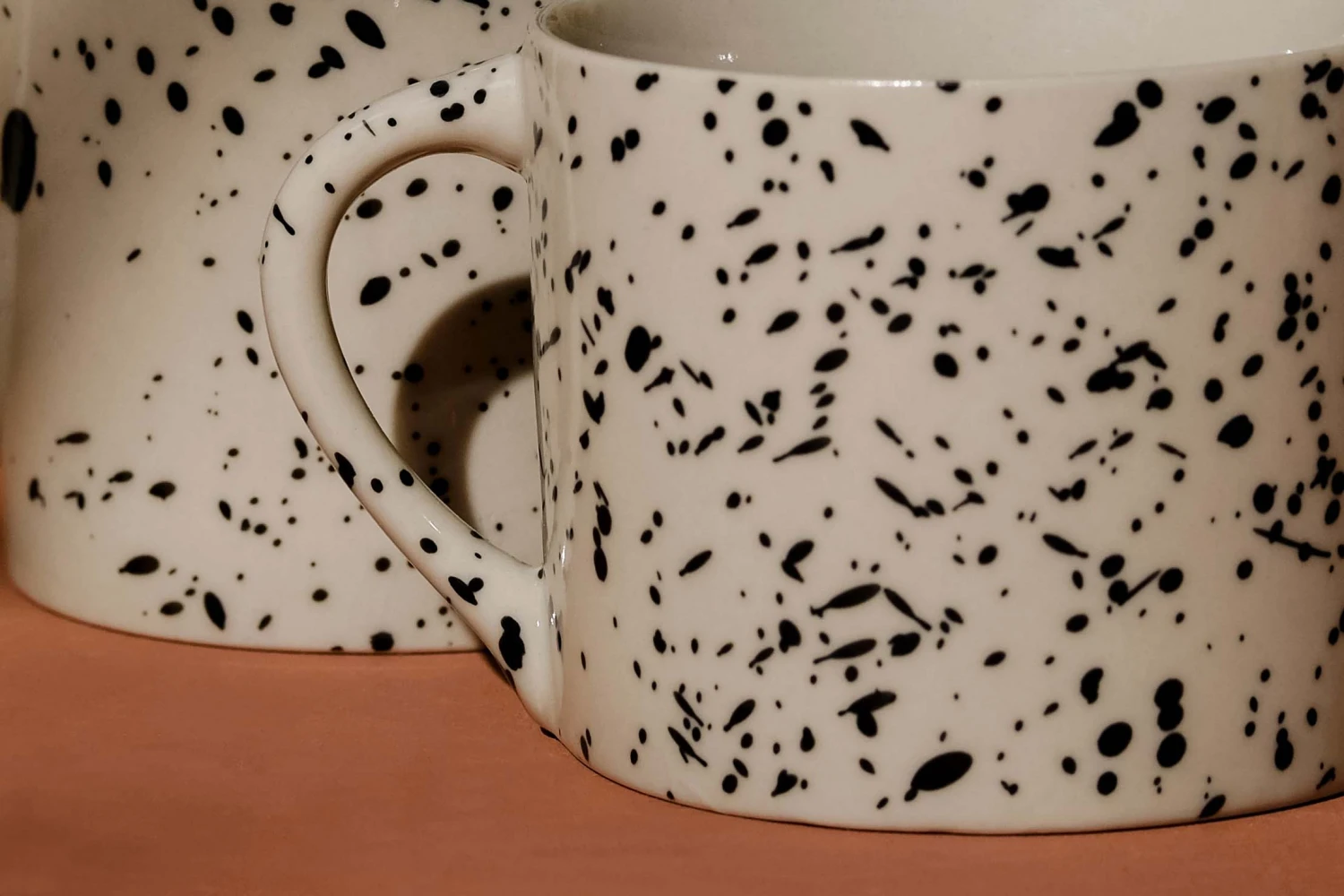 Nkuku Tall Black and White Splatter Mug - Stylish Ceramic Coffee Mug for Home, Office, or Gifts 4 Nkuku Tall Black and White Splatter Mug