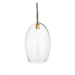 Nkuku Otoro Glass Pendant Light - Large Oval