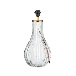 Nkuku Tall Clear Glass Varanisi Lamp