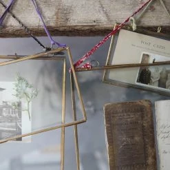 Nkuku Kiko Antique Brass Hanging Photo Frame 8 x 10