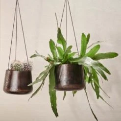 Nkuku Endo Iron Hanging Planter - Large