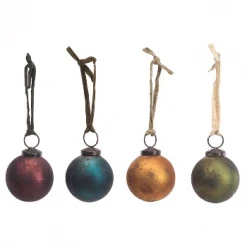 Nkuku Set of 4 Large Mixed Oko Baubles