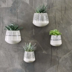 Nkuku Small Matamba Ceramic Wall Hung Planter