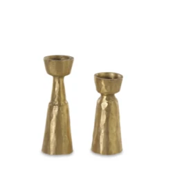 Nkuku Jahi Brass Candlestick - Large