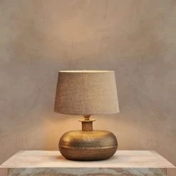 Nkuku Lumbu Small Brass Lamp