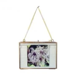 Nkuku Petit cadre paysage kiko en laiton