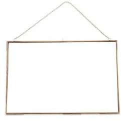 Nkuku 50 x 35cm Gigantic Antique Brass Kiko Frame