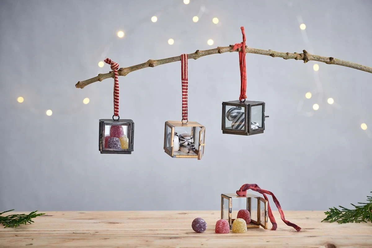 Nkuku Set Of 2 Tiny Kiko Box Decorations - Antique Brass | Elegant Home Decor 2 Nkuku Set Of 2 Tiny Kiko Box Decorations - Antique Brass