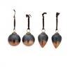 Nkuku Nevasa Bauble - Dark Smoke & Antique Copper