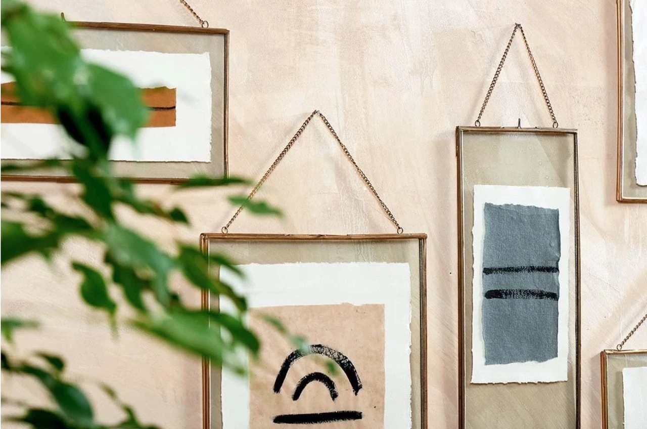 Nkuku XL Brass Kiko Frame Landscape 29 X 36 cm - Elegant Wall Art for Modern Home Decor 4 Nkuku Xl Brass Kiko Frame Landscape 29 X 36 Cm