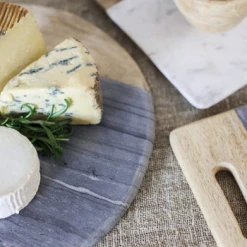 Nkuku Bwari Round Marble Board Grey Small