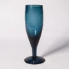 Nkuku Deep Blue Hammered Champagne Flute