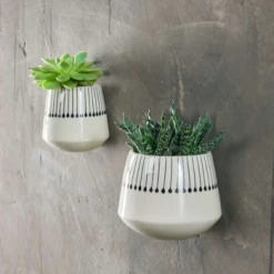 Nkuku Small Matamba Ceramic Wall Hung Planter