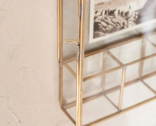 Nkuku Brass Glass Kiko Photo Box - Elegant Room Decor for Stylish Homes 3 Nkuku Brass Glass Kiko Photo Box