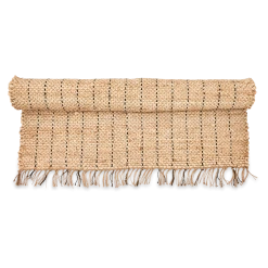 Nkuku Salem Hemp Rug - Natural and Black
