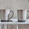 Nkuku Set of 2 Edo Large Mugs - Slate
