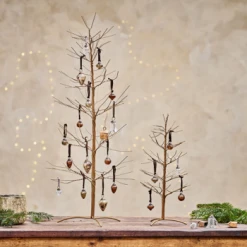 Nkuku Charida Wire Christmas Tree - Brass - Small