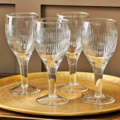 Nkuku Set of 4 Clear Mila Wine Glass
