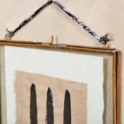 Nkuku Brass Kiko Frame Portrait 4 X 6