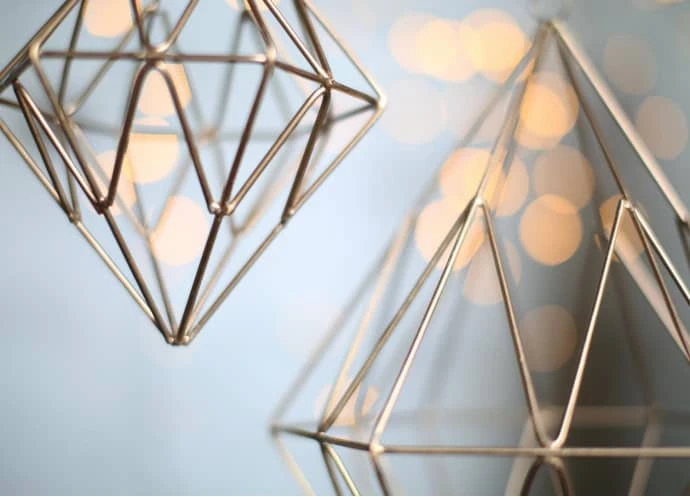 Nkuku Small Talini Diamond Decoration - Elegant Room Decor for Modern Homes 2 Nkuku Small Talini Diamond Decoration