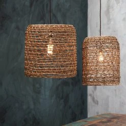 Nkuku Large Cylinder Rattan Lampshade