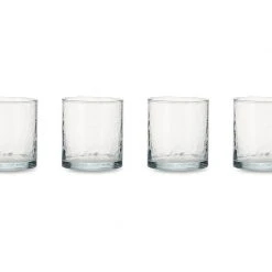 Nkuku Set of 4 Yala Hammered Tumblers