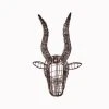 Nkuku Mini Wire Bull Head Trophy