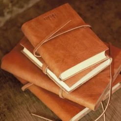Nkuku A6 Tanned Rustic Leather Journal Note Book