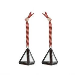 Nkuku Antique Black Tiny Kiko Triangular Decoration