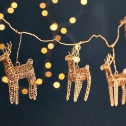 Nkuku Ramya Wire Reindeer Garland