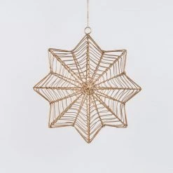 Nkuku Ngoni Hanging Brass Star - Small